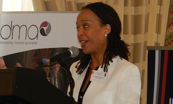 Deputy Assistant Secretary of State for African Affairs, Ambassador Bisa Williams addresses the Forum